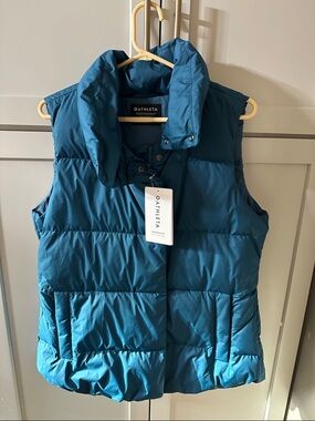 Athleta Teal Quilted Puffer Vest